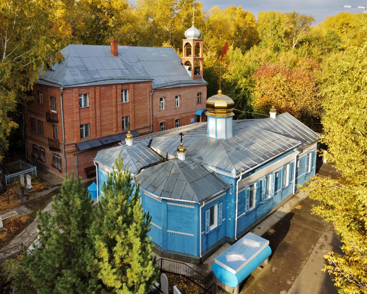 Церковь Николая Чудотворца на Николаевском кладбище, Красноярск (Красноярск, город, Красноярский край). фасады, Вид с СВ