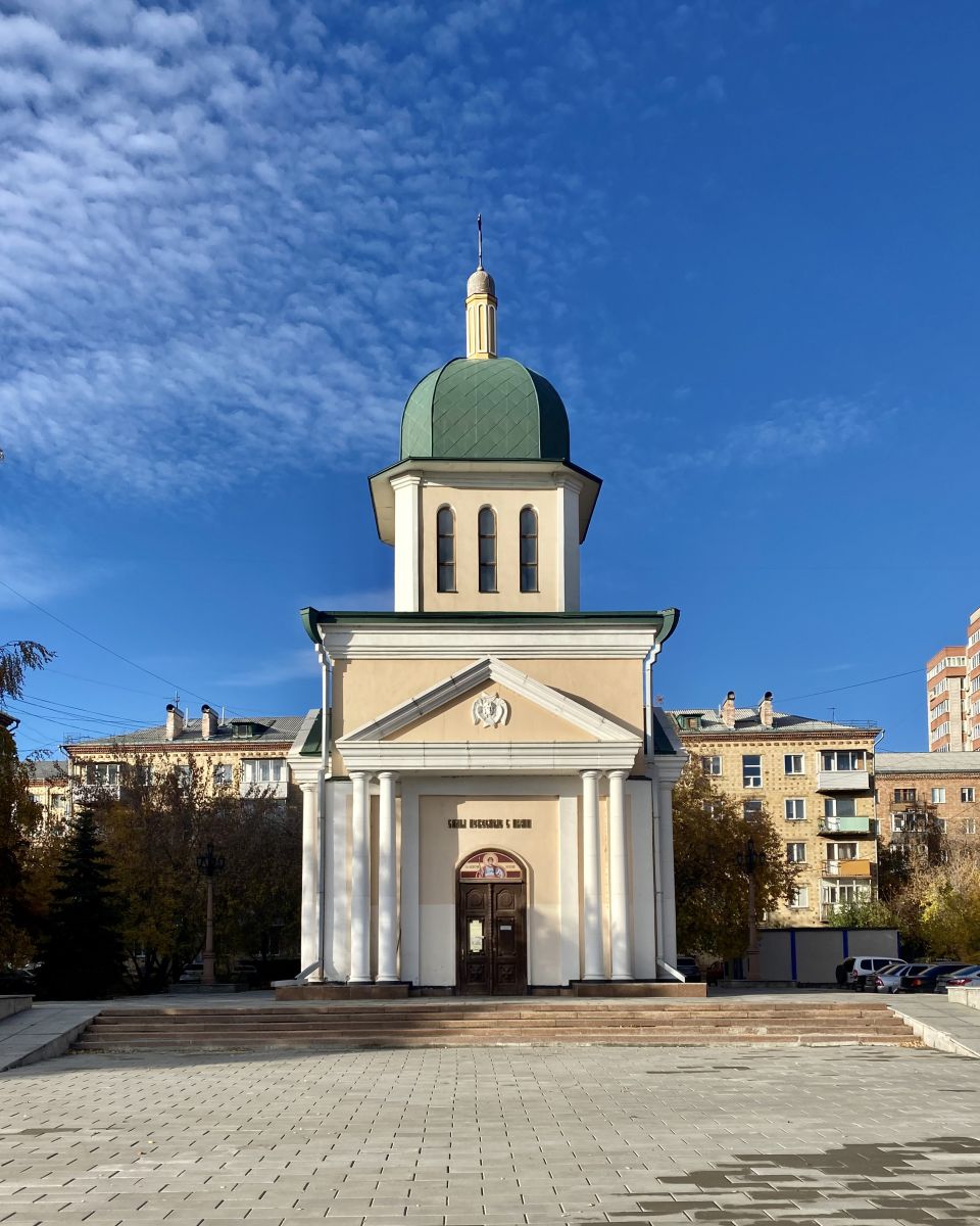 Красноярск. Часовня Димитрия Солунского. фасады, Вид с ул Дубенского