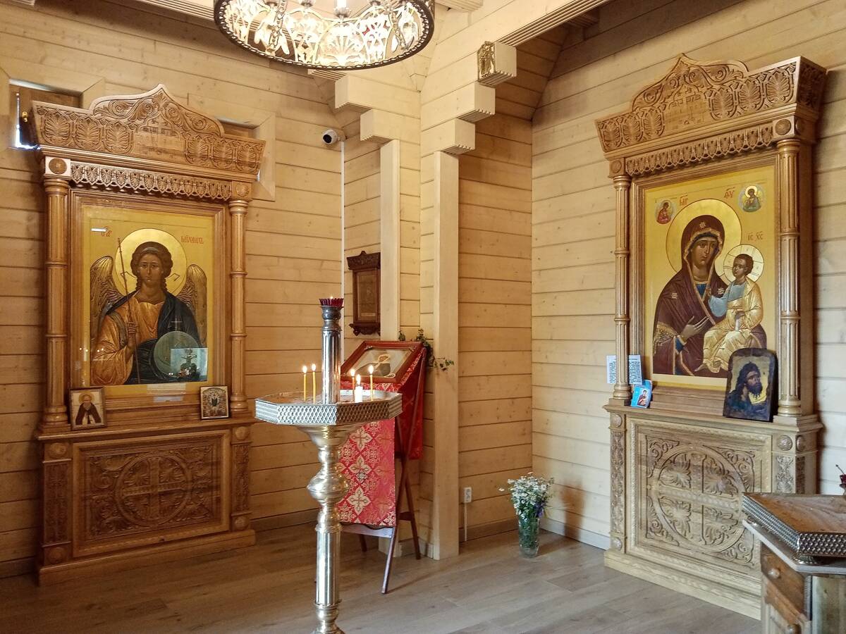 Михаила Архангела, храм-часовня, Дунино (Одинцовский городской округ и ЗАТО Власиха, Краснознаменск, Московская область). интерьер и убранство, Внутри часовни