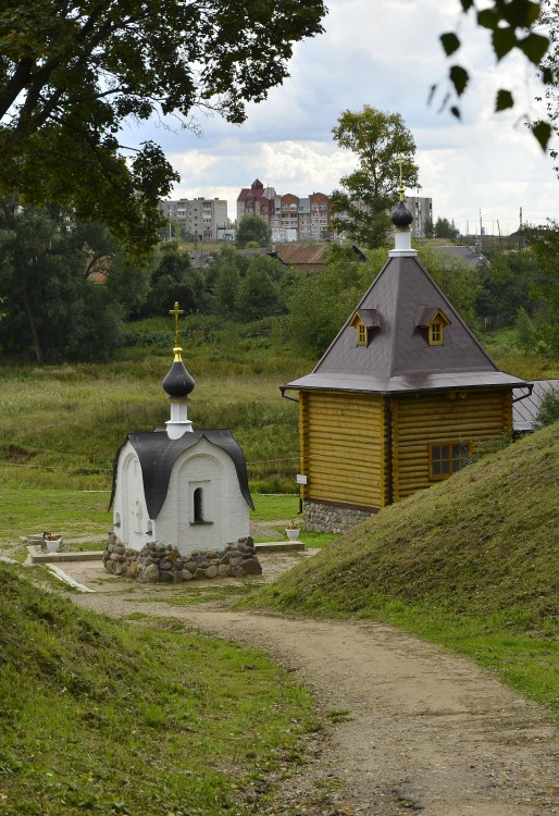 Часовня Тихвинской иконы Божией Матери, Приволжск (Приволжский район, Ивановская область). общий вид в ландшафте
