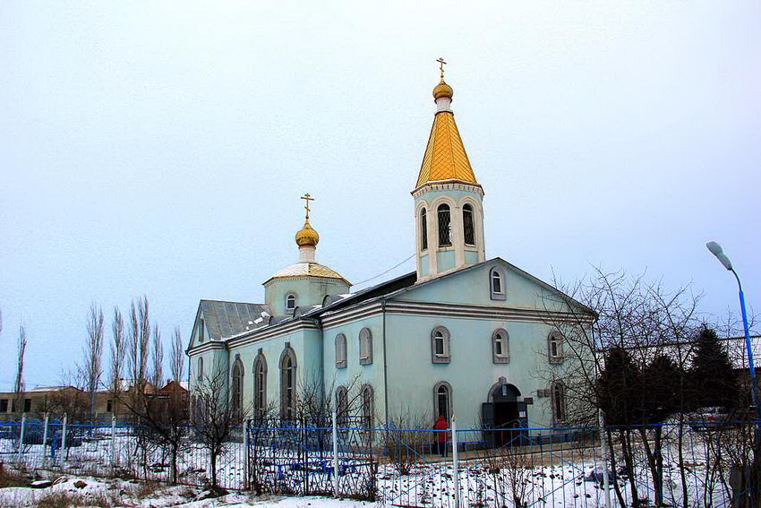 Церковь Покрова Пресвятой Богородицы, Средняя Ахтуба (Среднеахтубинский район, Волгоградская область). фасады, Вид с северо-запада