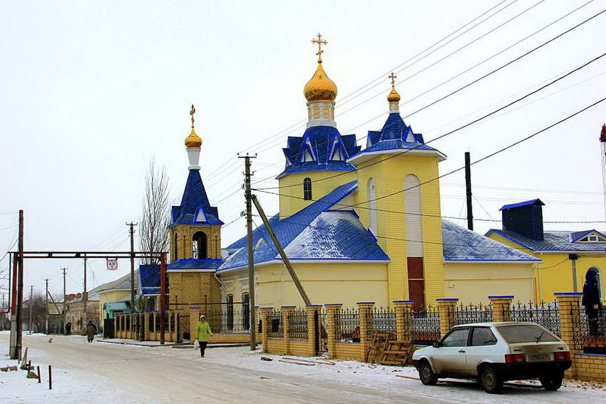 Церковь Николая Чудотворца, Заплавное (Ленинский район, Волгоградская область). фасады, Вид с восточной стороны