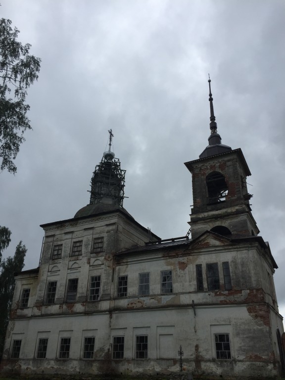 Церковь Спаса Всемилостивого на Боровине, Боровина (Верховажский район, Вологодская область). архитектурные детали