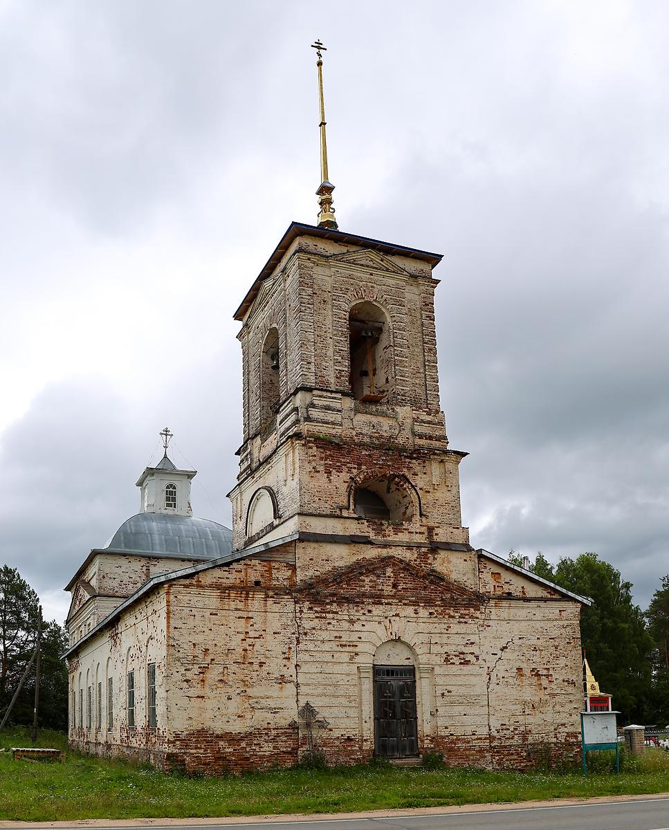 фасады. Церковь Воскресения Христова, Сметанино (Верховажский район, Вологодская область)