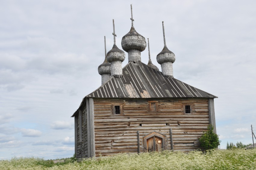 Ижма. Церковь Спаса Преображения. фасады, Вид с запада, главный вход