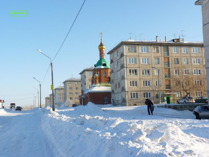 Красноярск. Церковь Воскресения Христова. общий вид в ландшафте