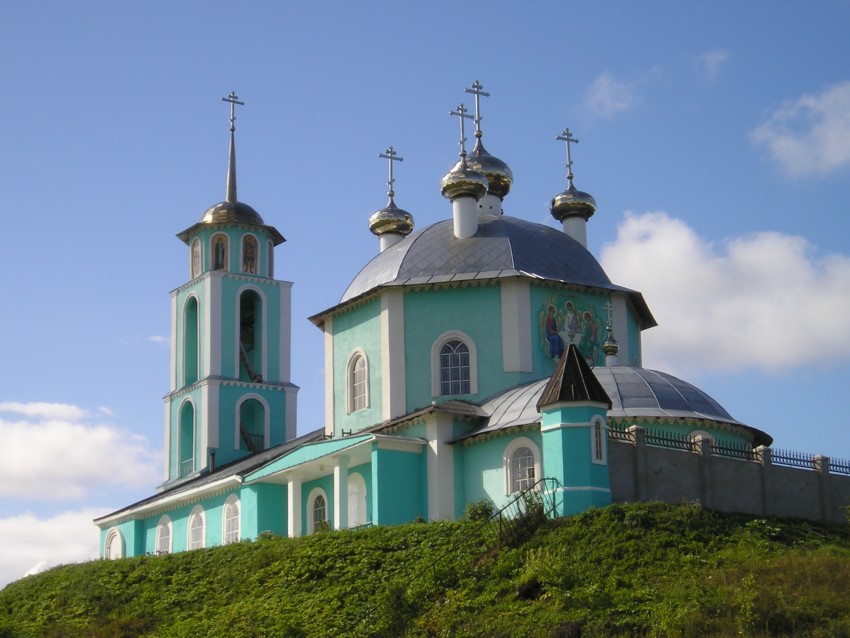 Церковь Троицы Живоначальной (новая), Кантаурово (Бор, ГО, Нижегородская область). фасады