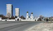 Иоанно-Предтеченский монастырь, Общий вид всех построек с юга<br>, Новосибирск, Новосибирск, город, Новосибирская область