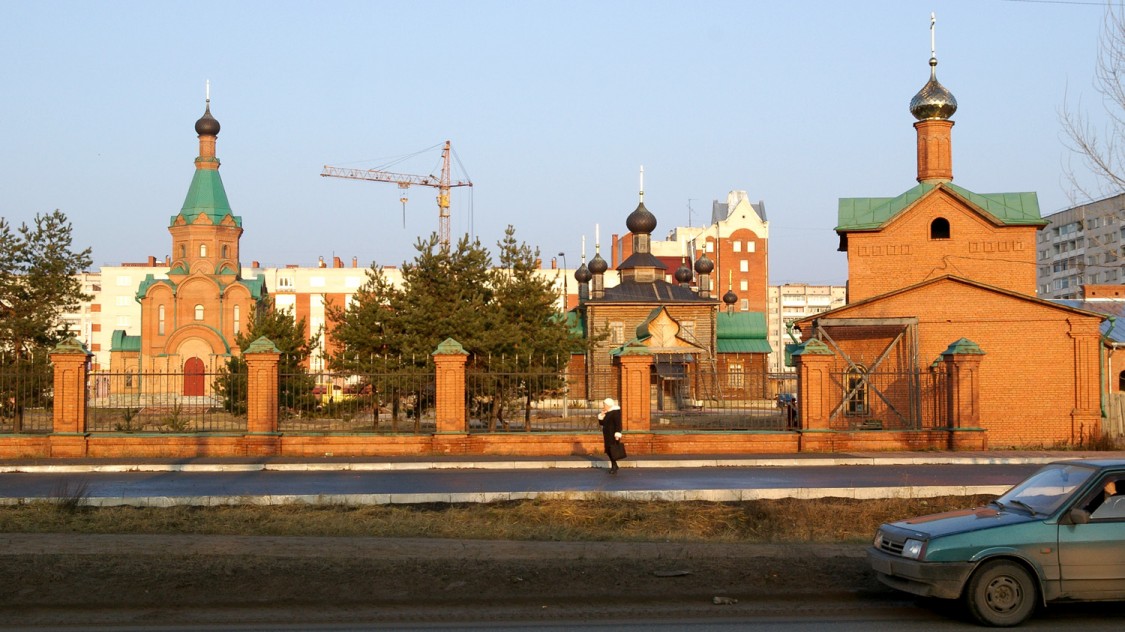 Дзержинск. Храмовый комплекс. Церкви Тихона, Патриарха Всероссийского и Новомучеников и исповедников Церкви Русской и Иоанна Предтечи. фасады