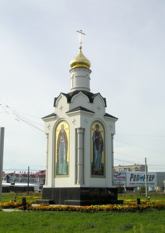 Часовня Державной иконы Божией Матери, Дзержинск (Дзержинск, город, Нижегородская область). общий вид в ландшафте