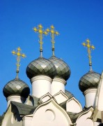 Церковь Николая Чудотворца, Купола и кресты храма, вид с северо-запада<br>, Новосибирск, Новосибирск, город, Новосибирская область