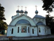 Церковь Николая Чудотворца, Восточный фасад храма, недавно на нём добавилось мозаичное панно<br>, Новосибирск, Новосибирск, город, Новосибирская область