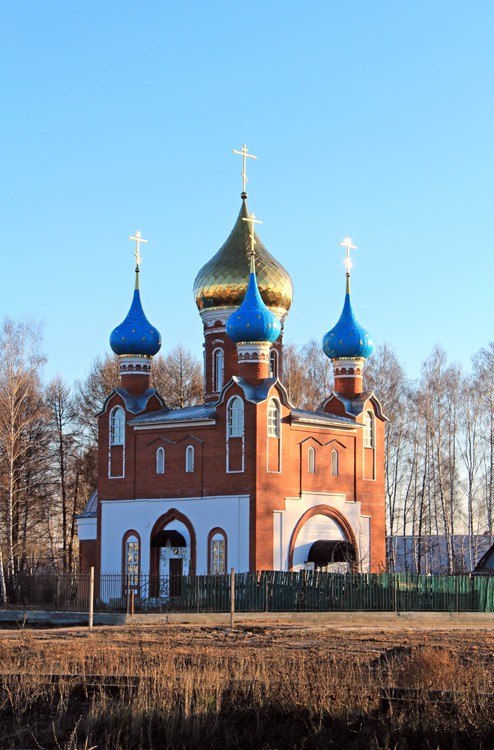 Рязань. Церковь Николая и Александры, царственных страстотерпцев. общий вид в ландшафте