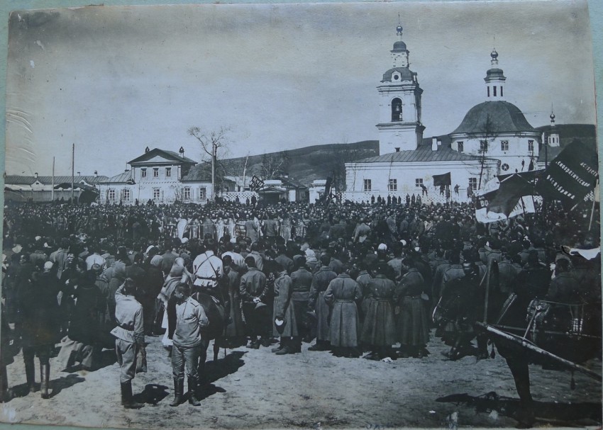 Красноярск. Церковь Всех Святых. архивная фотография, Альбом «Красноярск 1917 г. февральско-мартовская революция»  http://and110.ucoz.ru/REW/07/sam.html 