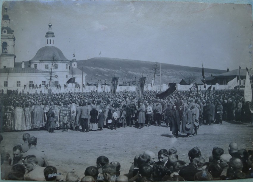 Красноярск. Церковь Всех Святых. архивная фотография, Альбом «Красноярск 1917 г. февральско-мартовская революция»  http://and110.ucoz.ru/REW/07/sam.html 