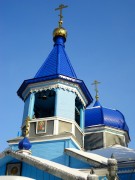 Церковь Николая Чудотворца, Купола и кресты храма, вид с юго-запада<br>, Новолуговое, Новосибирский район, Новосибирская область