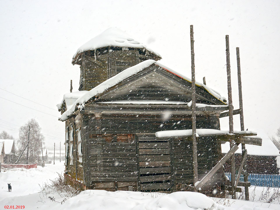 Часовня Георгия Победоносца, Лухново (Спировский район, Тверская область). фасады