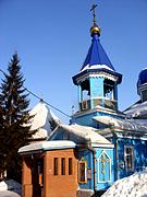 Церковь Николая Чудотворца, Вход в церковь и шатровая звонница.<br>, Новолуговое, Новосибирский район, Новосибирская область