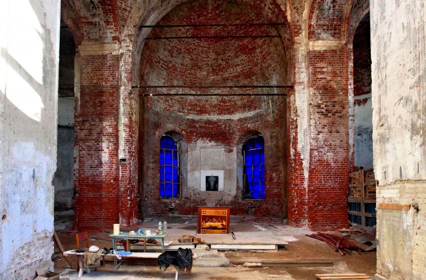 Кашира. Никитский Каширский монастырь. Собор Спаса Преображения. интерьер и убранство