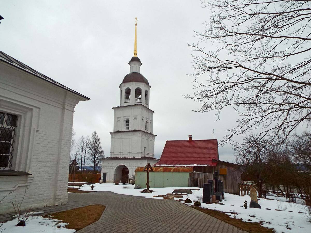Успенский Колоцкий монастырь. Колокольня, Колоцкое (Можайский городской округ, Московская область). фасады