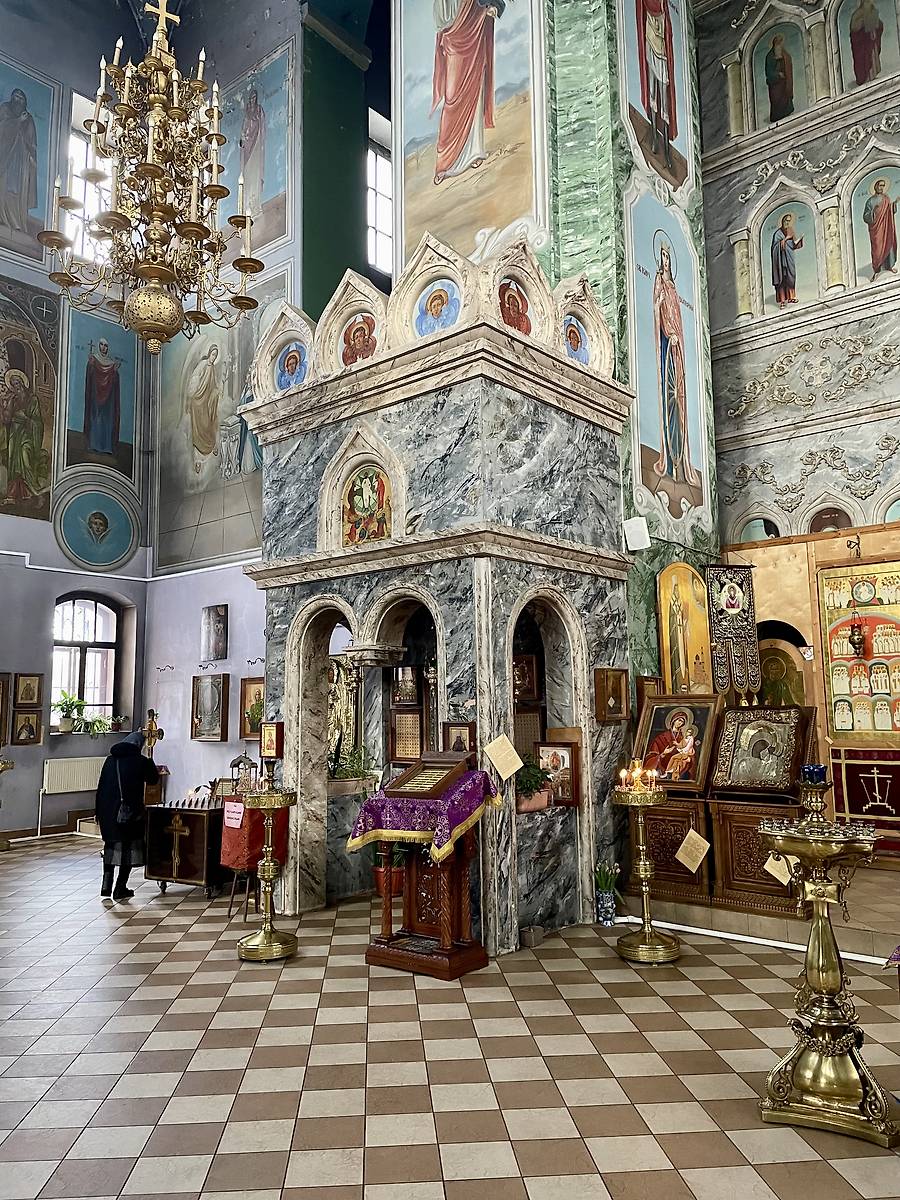 интерьер и убранство. Спасо-Преображенский Гуслицкий монастырь. Собор Преображения Господня, Куровское (Орехово-Зуевский городской округ, Московская область)