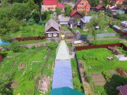 Часовня Николая Чудотворца на участке Ф.Ф. Конюхова, Вид с юга, фото с квадрокоптера<br>, Сергиев Посад, Сергиево-Посадский городской округ, Московская область