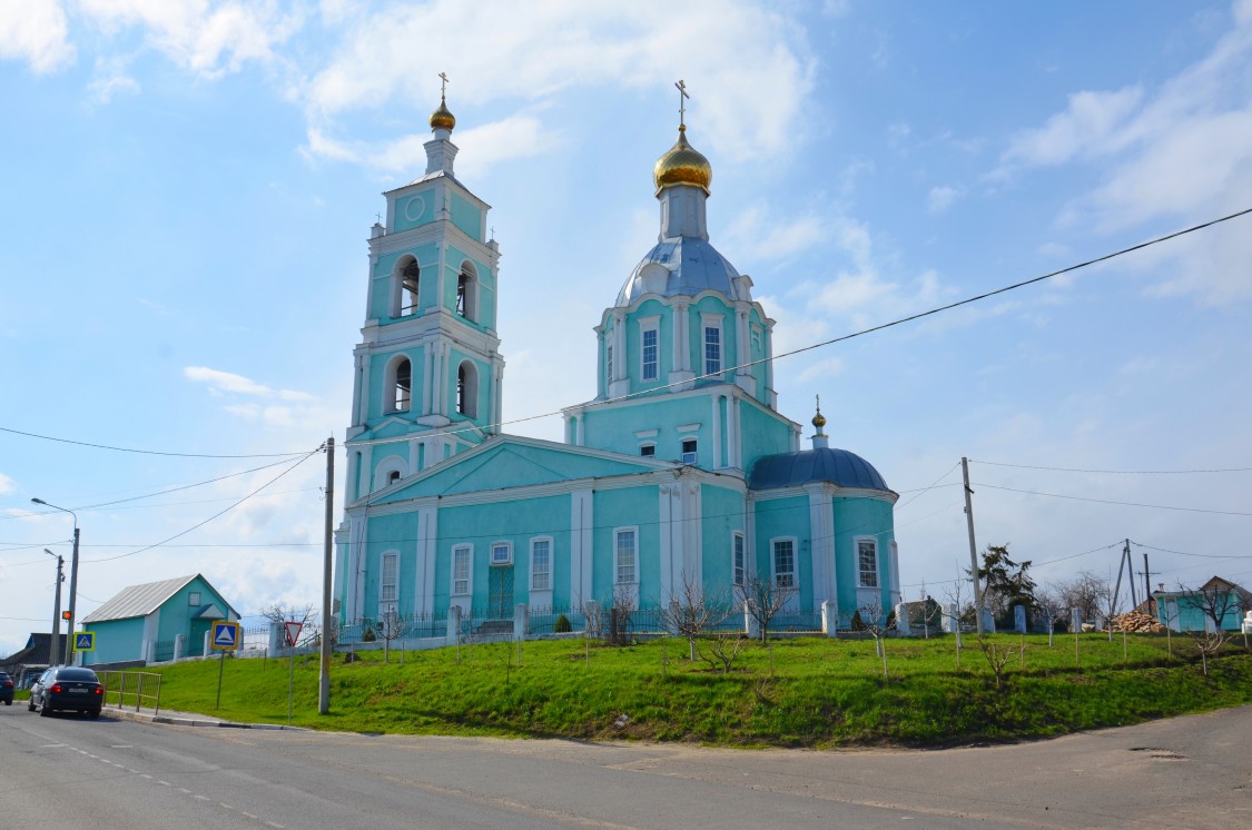 Церковь Николая Чудотворца, Михайловка (Железногорский район, Курская область). общий вид в ландшафте