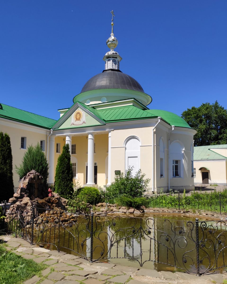 Луговой. Николо-Пешношский монастырь. Церковь Димитрия, митрополита Ростовского, в больничном корпусе. архитектурные детали