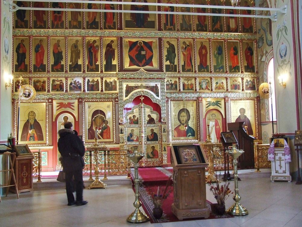Николо-Пешношский монастырь. Церковь Сергия Радонежского, Луговой (Дмитровский городской округ, Московская область). интерьер и убранство