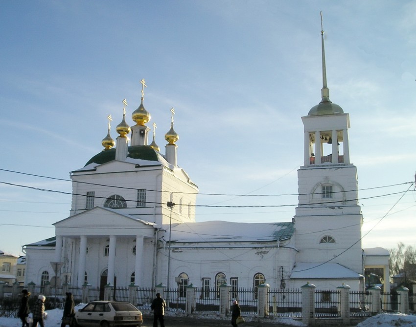 Бор. Церковь Успения Пресвятой Богородицы. общий вид в ландшафте, 		      