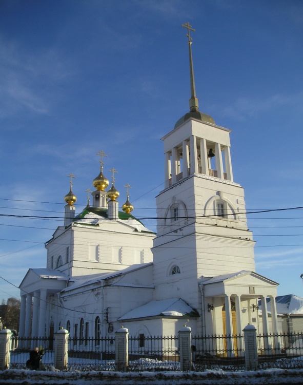 Бор. Церковь Успения Пресвятой Богородицы. общий вид в ландшафте, 		      