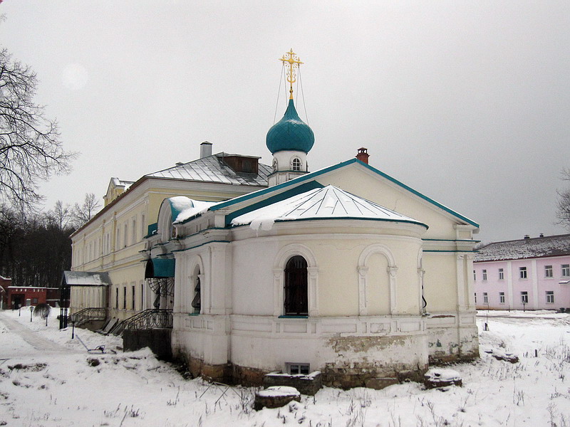 Горки Ленинские, пос. санатория. Крестовоздвиженский Иерусалимский монастырь. Церковь Иерусалимской иконы Божией Матери. фасады, Лукино. Крестовоздвиженский Иерусалимский монастырь. Церковь Иерусалимской иконы Божией Матери.