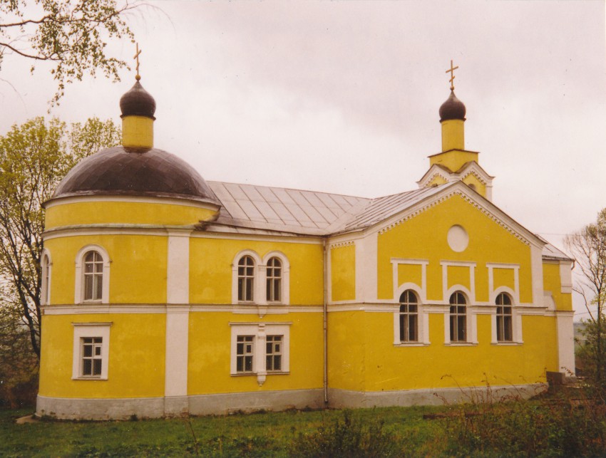 Горки Ленинские, пос. санатория. Крестовоздвиженский Иерусалимский монастырь. Церковь Воздвижения Креста Господня. фасады