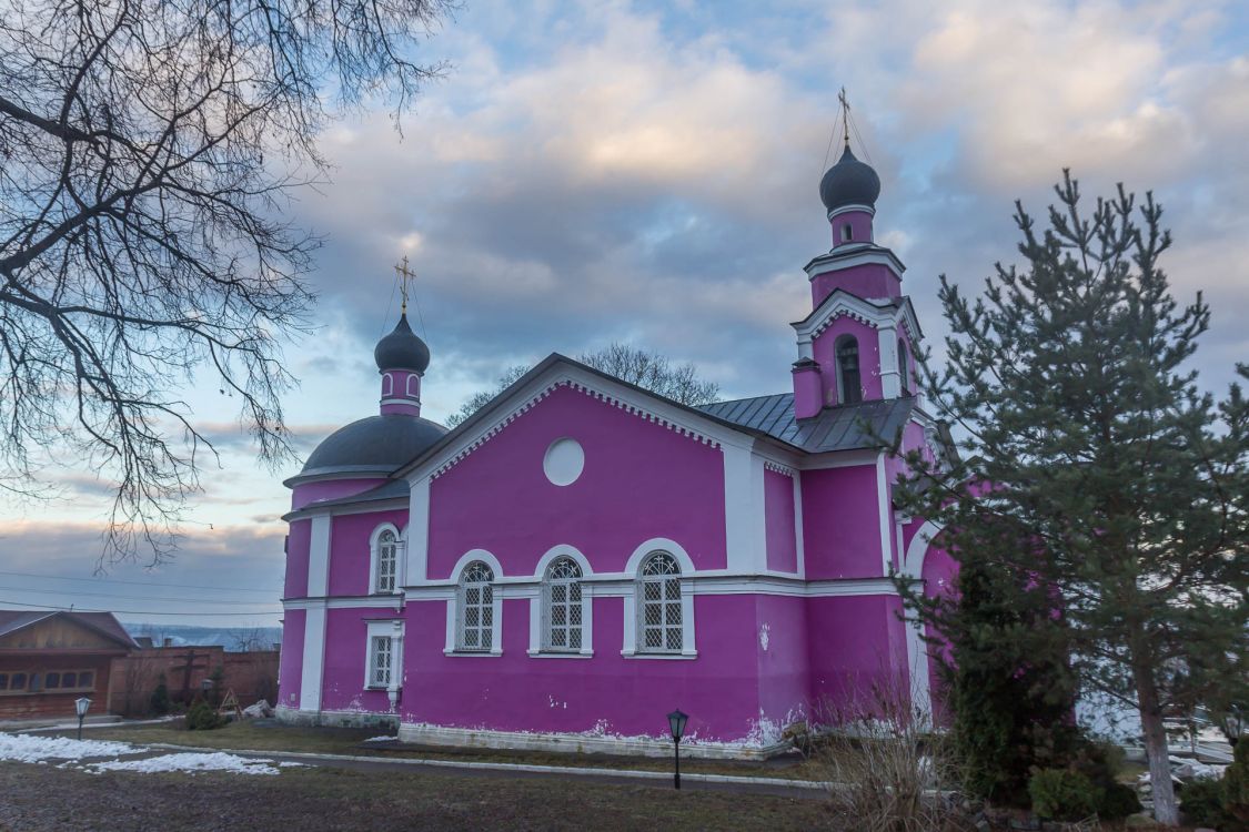 Горки Ленинские, пос. санатория. Крестовоздвиженский Иерусалимский монастырь. Церковь Воздвижения Креста Господня. фасады