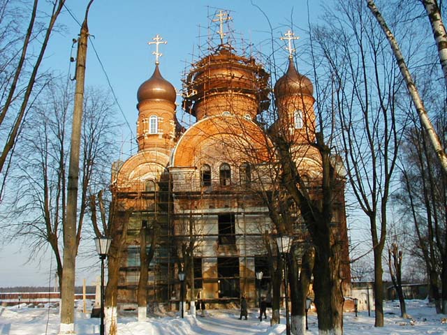 Горки Ленинские, пос. санатория. Крестовоздвиженский Иерусалимский монастырь. Собор Вознесения Господня. фасады