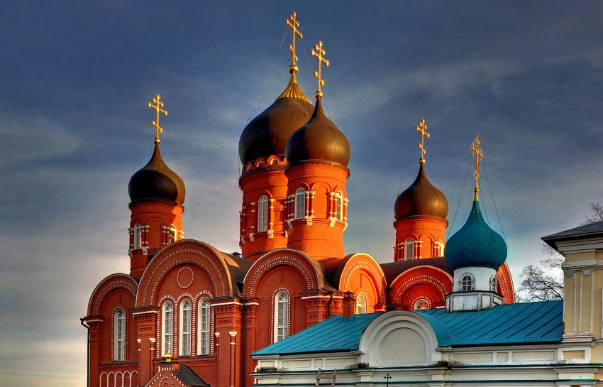 Крестовоздвиженский Иерусалимский монастырь. Собор Вознесения Господня, Горки Ленинские, пос. санатория (Ленинский городской округ, Московская область). архитектурные детали