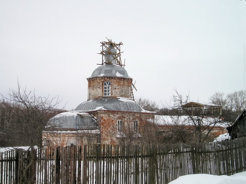 Церковь Казанской иконы Божией Матери, Доскино (Богородский район, Нижегородская область). общий вид в ландшафте