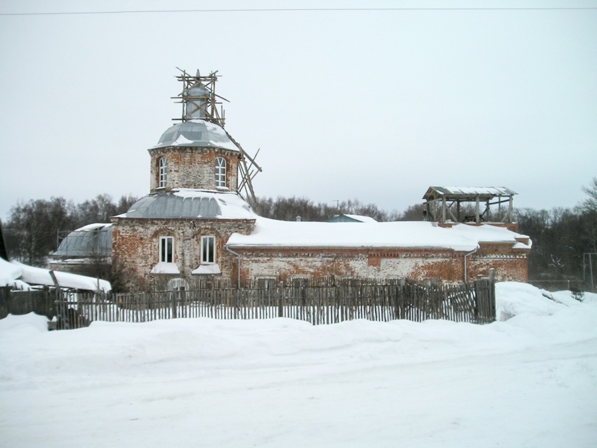 Церковь Казанской иконы Божией Матери, Доскино (Богородский район, Нижегородская область). общий вид в ландшафте