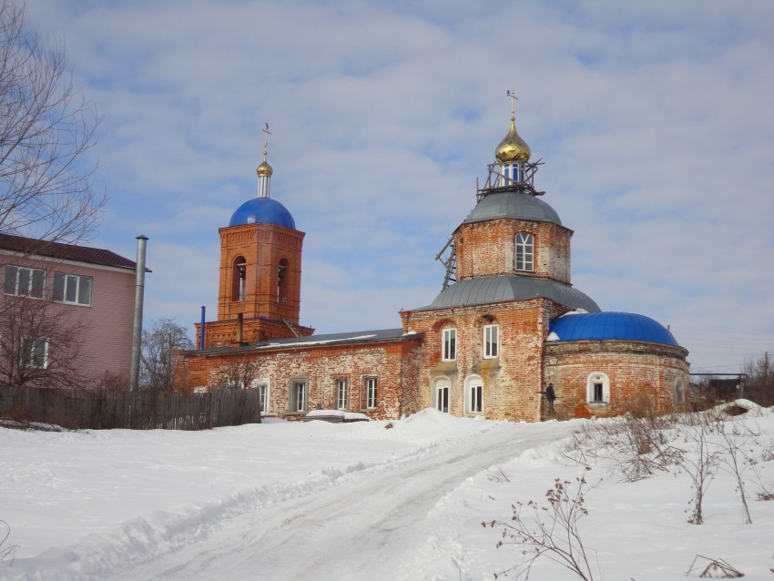 Доскино. Церковь Казанской иконы Божией Матери. общий вид в ландшафте