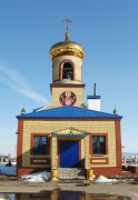Церковь Андрея Первозванного, Западный фасад храма с главными вратами и ярусом звона колокольни<br>, Борок, Нижнекамский район, Республика Татарстан