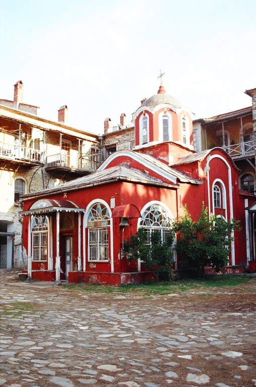 Иверский монастырь на горе Афон, Афон (Ἀθως) (Айон-Орос (Άγιον Όρος), Греция). фасады, Церковь св. Иоанна Предтечи. 1710 г.