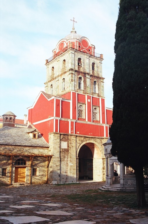 Иверский монастырь на горе Афон, Афон (Ἀθως) (Айон-Орос (Άγιον Όρος), Греция). фасады