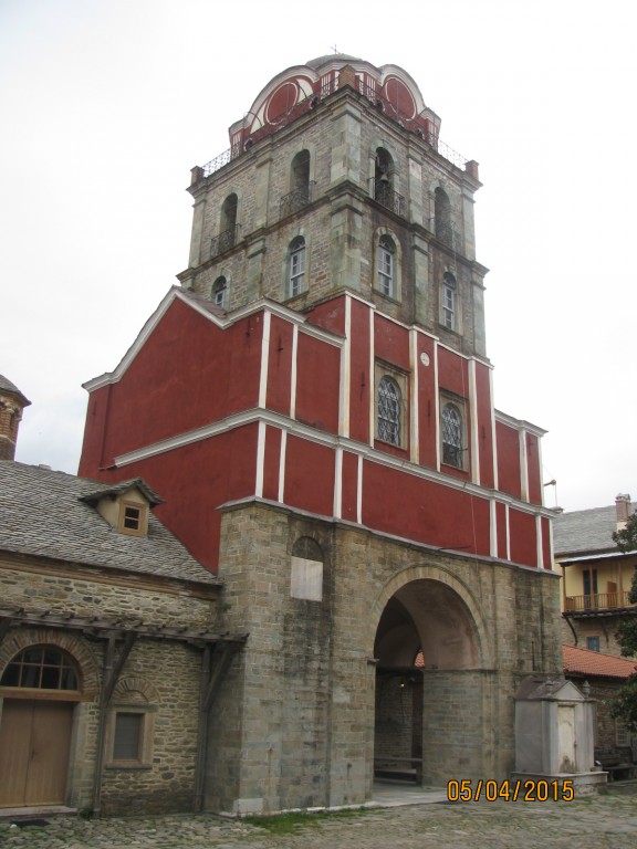 Иверский монастырь на горе Афон, Афон (Ἀθως) (Айон-Орос (Άγιον Όρος), Греция). фасады