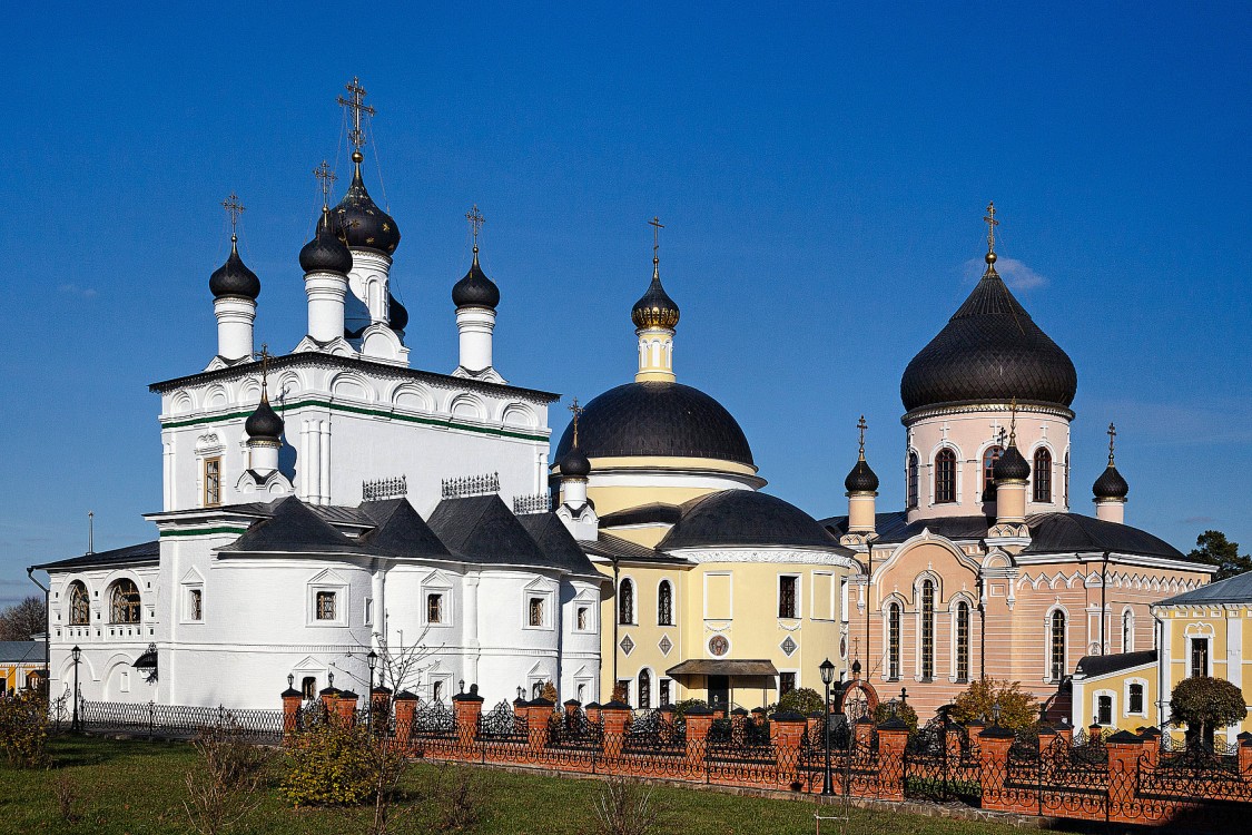 Новый Быт. Вознесенская Давидова Пустынь. Собор Вознесения Господня. общий вид в ландшафте