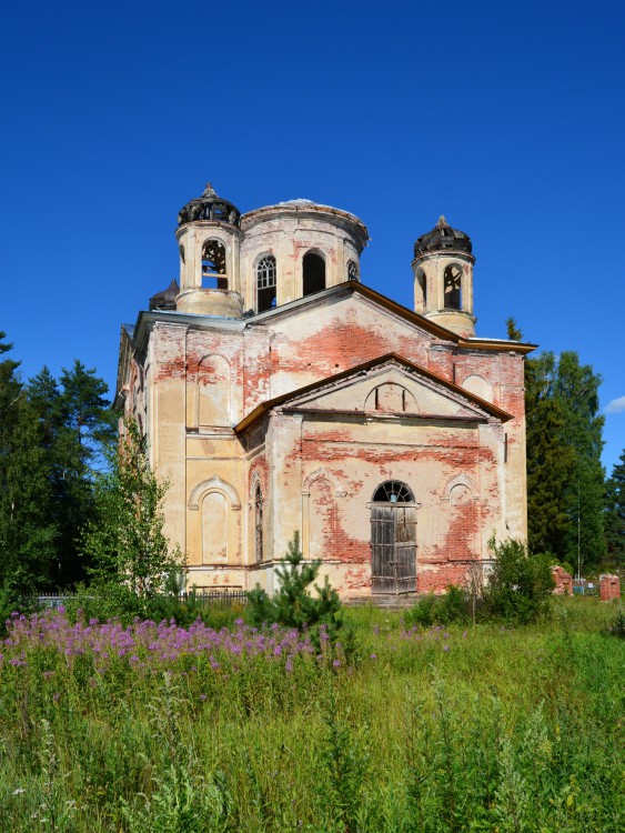 Николо-Бор, погост. Церковь Николая Чудотворца. фасады, Вид с северо-запада