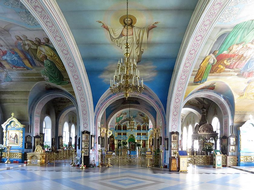 Покровско-Васильевский мужской монастырь. Собор Покрова Пресвятой Богородицы, Павловский Посад (Павлово-Посадский городской округ и г. Электрогорск, Московская область). интерьер и убранство