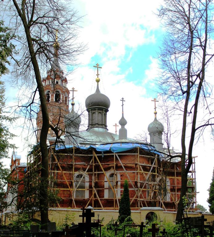 Покровско-Васильевский мужской монастырь. Собор Покрова Пресвятой Богородицы, Павловский Посад (Павлово-Посадский городской округ и г. Электрогорск, Московская область). документальные фотографии