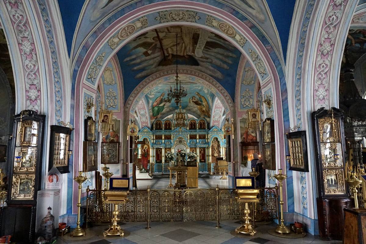 Покровско-Васильевский мужской монастырь. Собор Покрова Пресвятой Богородицы, Павловский Посад (Павлово-Посадский городской округ и г. Электрогорск, Московская область). интерьер и убранство