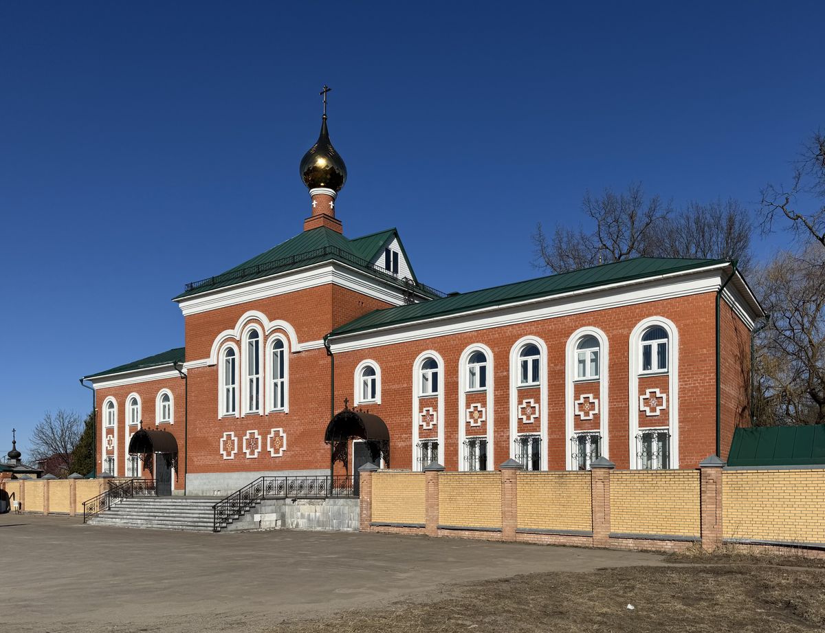 Вид с юго-запада, фасады. Покровско-Васильевский мужской монастырь. Церковь Иоанна Предтечи, Павловский Посад (Павлово-Посадский городской округ и г. Электрогорск, Московская область)