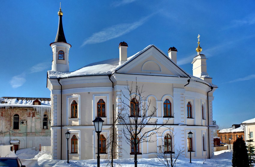 Спасо-Вифанский монастырь. Церковь Преображения Господня (новая), Сергиев Посад (Сергиево-Посадский городской округ, Московская область). фасады